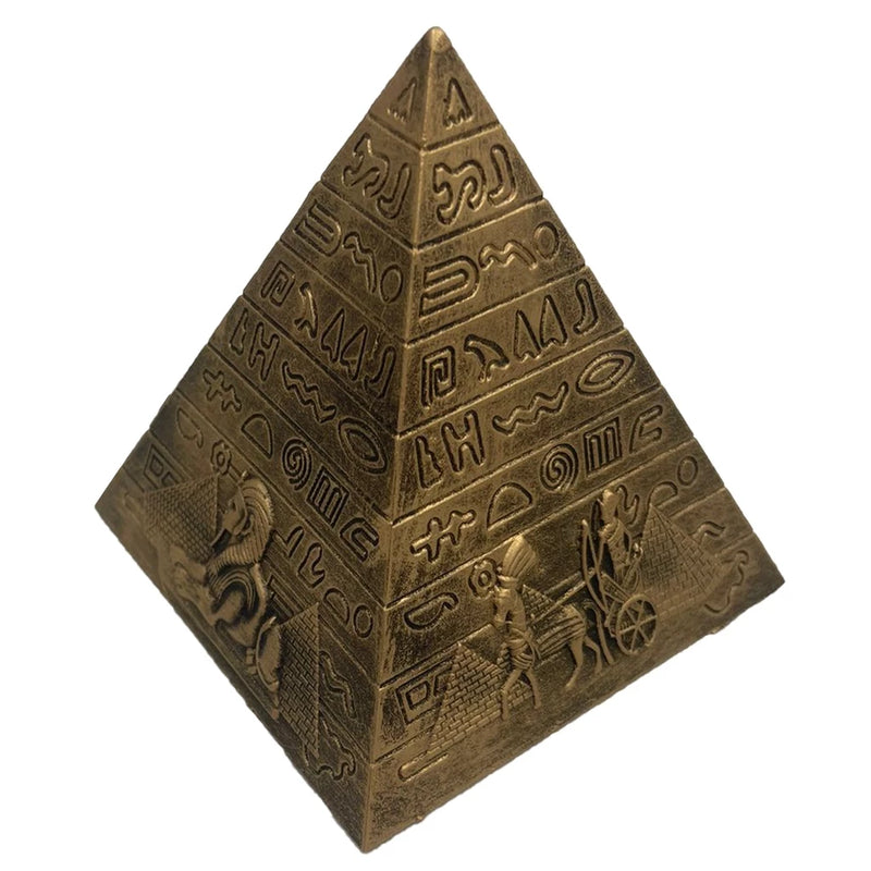 Piramide 10cm Resina Egicpio Egito (dourado)