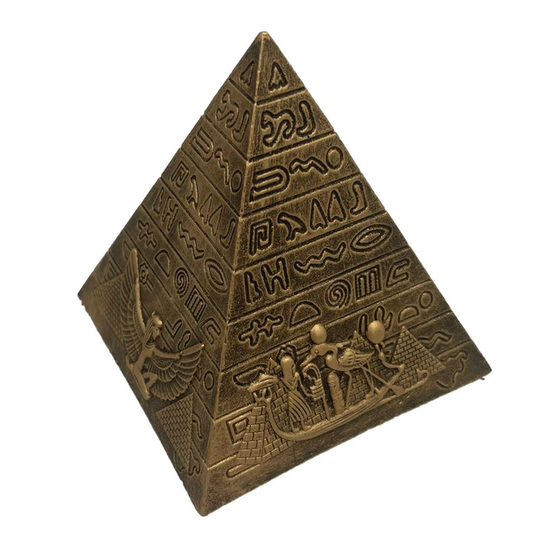 Piramide 10cm Resina Egicpio Egito (dourado)