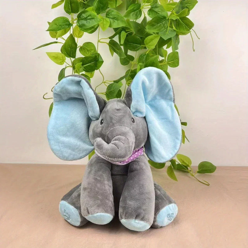 Elefante de pelúcia brinquedo para bebê, jogo de canto, brinquedos musicais interativos, presentes, novo, 2024