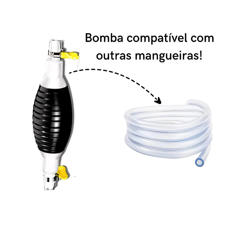 Bomba Sucção Manual Transferencia Oleo Etanol Agua Gasolina